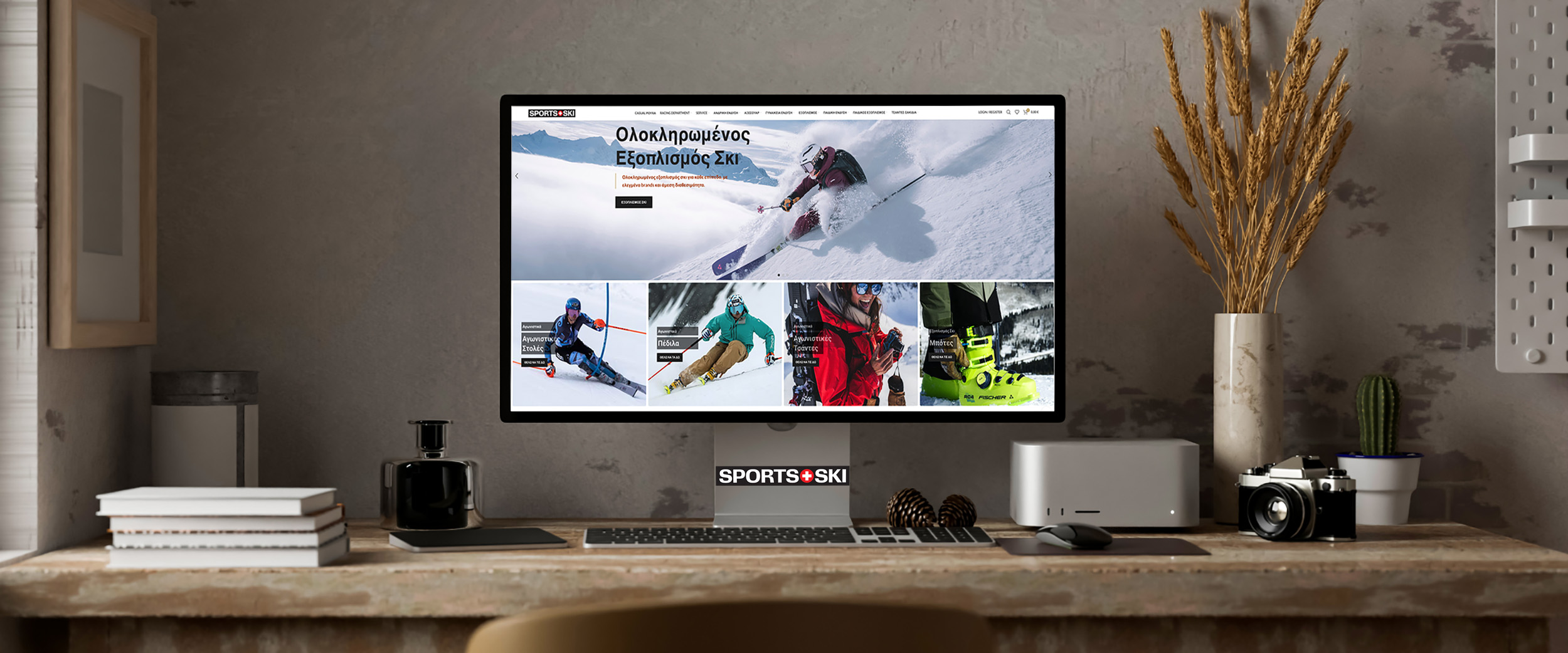 Κατασκευή eshop για Εξοπλισμό Σκι | eshop-ski.gr | Simplyfine